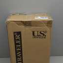 U.S. Traveler Rio Lightweight Softside Rolling Carry-on Suitcase, 4-Wheel Set, Black