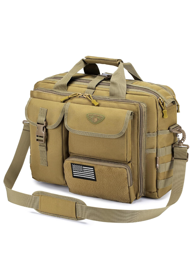 Stypos Tactical Messenger Bag, Tactical Briefcase for Man Military Laptop Bag 15.6/17.3 Inch Messenger Shoulder Bag