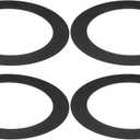 PATIKIL Goof Rings for 4" Inch Recessed Can Lighting Down Light, 4 Pcs Metal Goof Trim Rings Cover, Outer Diameter 6.7-inch, Inner Diameter 4.25-inch, Matte Finish BlackFlush Mount