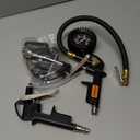 10 Pieces Heavy Duty Air Compressor Accessory Kit, 100PSI Tire Inflator with Gauge, Air Blow Gun and Air Nozzles, 1/4" NPT Air Tool Kit