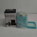Teal Bathroom Accessories Set - 10 Piece Bathroom Accessory Set with Trash Can, Soap Dispenser, Soap Dish, Toothbrush Holder and Cup, Toilet Brush, Qtip Holder, Bathroom Decor Sets Complete
