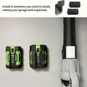 Blower Wall Mount Hanger for EGO Leaf Blower - Leaf Blower Wall Mount Bracket with Battery Holders Compatible with EGO 530 615 650 CFM Blower, Leaf Blower Attachments & Accessories for EGO Blower