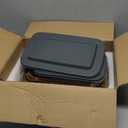 8-Piece Deep Glass Baking Dish Set with Plastic lids,Rectangular Glass Bakeware Set with Lids, Baking Pans for Lasagna, Leftovers, Cooking, Kitchen, Freezer-to-Oven and Dishwasher, Gray