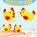 Silipull 50 Pcs Yellow Rubber Chicken Squeak Mini Rubber Chicks Squeezable Squeaky Toy Chicken Noisemaker for Shower Bath Birthday Novelty Favors Decorations Gift, 1.38 x 2.17 x 2.76 Inch, Small