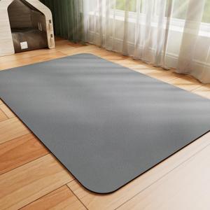 Dog Food Mat - Absorbent Cat Mat for Food and Water, No Stains Pet Feeding Bowl Mat, Easy to Clean Pet Placemats, Quick Dry Dog Water Dispenser Mat for Messy Drinkers | Dark Grey 24"x 36"