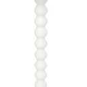 Fultyle Round Side Table, Small Drink Table for Small Spaces, Modern Accent End Table Nightstand with Solid Wood Leg for Living Room, Bedroom, Corners, and Office (White)