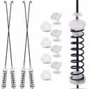 W10780045 NTW4516FW3 NTW4516FW2 WTW4816FW2 Washer Suspension Rod Kit Replacement for Amana Kenmore Roper Whirlpool Dryer Parts, Fits WTW4800BQ1 NTW4605EW0 NTW4516FW1 RTW4516FW2 Washer Suspension Kit