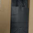 MESHA Black Gift Bags 5.25x3.75x8 Inch Small Kraft Paper Bags with Handles Bulk,100 Pack for Small Business,Wedding Party Favor