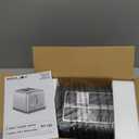 Black Toaster 2 Slice, Extra Wide Slot Toaster for Bagels, Bread, Waffles, 7 Shade Settings, 4 Main Functions, Removable Crumb Tray, 900 Watts Toasters, Black Stainless Steel