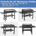 Hinged Lid For 36 Inch Blackstone Griddle Top, Blackstone 1554, 1825, 1863, 2149, 1866, 2151, 1899, 1565, 1836, 1841, 2122 Grill Cover with Thermometer, 36in Blackstone Griddle Lid Hard Cover.