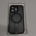 TORRAS Upgraded 360 Rotable Stand Magnetic Shockproof for iPhone 16 Pro Case with Full Camera Protection, Fit for MagSafe, 16FT Mil-Grade Shockproof Slim Phone Case for iPhone 16 Pro 6.3", Black