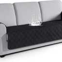 VANSOFY Couch Cover, Waterproof Sofa Covers Washable Slipcover Furniture Protector Couch Seat Covers Non-Slip Couch Cover for Dogs, Pets(Sofa Plus, Black)