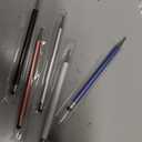 Bopomofo Stylus (5 Pcs), 2-in-1 Stylus Pen for Touch Screen, High Precision and Sensitivity, Suitable for iPhone/ipad/Android Tablets, Compatible with Touch Screens (Black/White/Blue/Rose Gold/Silver)