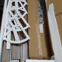 Nicetree Shoe Cabinet Organizer with 2 Flip Drawers, Freestanding Narrow Rack with Metal Legs, Farmhouse Slim Shoe Storage for Entryway, Foyer, Hallway, Rustic Brown