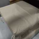 Sunbrella Seat Pad 18x18 QTY 2 Sunbrella Fabric 18-in x 18-in 2 -Piece Spectrum Sand Patio chair cushion