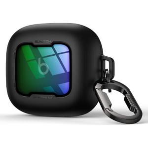 SURITCH for Beats Powerbeats Pro 2 Case Cover, Magnetic Locking Cases for Beats Powerbeats Pro 2 2025, Shockproof Bumper Protective Covers with Carabiner & Keyring & Cleaner Kit, Green Sparkle