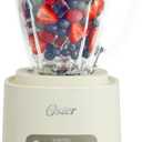 Oster Vortex Glass Blender, Reversible Steel Blades, 800 Watt, Oatmilk