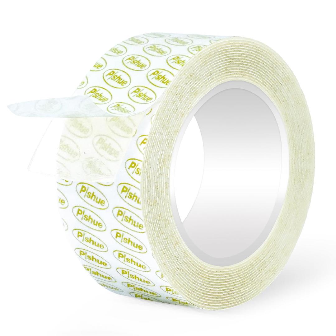 Double Sided Tape Heavy Duty, Removable Nano Double Sided Adhesive Tape, Clear Mounting Tape Picture Hanging Adhesive Strips Waterproof for Walls Photo Crafts Carpet Poster, 2" x 16.5FT