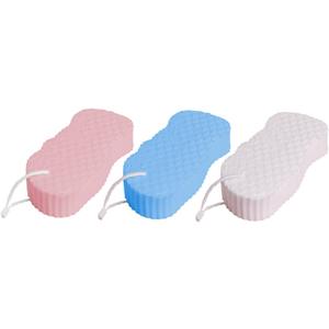3pcs Bath Scrubbers Sponge for Boys and Girls Bath Sponge Gentle Body Cleaning Scrubber