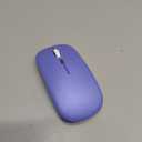 Wireless Bluetooth Mouse Rechargeable Long Lasting Dual Mode - BT 5.2 & 2.4G Silent RGB LED Mice, Slim Portable Ergonomic Mouse for Laptop/PC/Tablet/MacBook/iPad/Apple Devices(Purple)