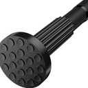 Extra Long Tension Curtain Rod 51-148 In(4.25-12.33 ft), No-Drill Black Shower Curtain Rod, Heavy-Duty Adjustable Spring Rod for Bathroom, Window & Outdoor Patio, Rustproof & Easy Installation