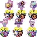 Gabbys Dollhouse Theme Kids Birthday Party Supplies Decorations