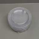 " OCCASIONS " 50 Plates Pack (25 Guests)-Vintage Wedding Party Disposable Plastic Plate Set -25 x 10.25'' Dinner + 25 x 7.5'' Salad/Dessert plates (Portofino in Clear & Silver)