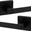 Kwikset Singapore Entry Door Handle with Lock and Key, Secure Keyed Reversible Lever Exterior, For Front Entrance and Bedrooms, Matte Black, Pick Resistant Smartkey Rekey Security and Microban