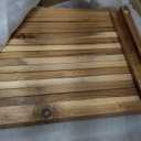 Adjustable Length 35 Inches Shower Stool Bench Chair Waterproof with Storage Shelf for Shaving Legs, Spa, Bath Seat in Bathroom, Inside Shower for Adults Seniors Elderly (Large 35 in)