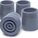 Top Glides Steel-Reinforced Walker Glide Tips (Gray, 1 1/8")