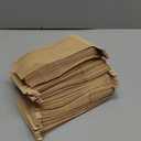 BagDream Small Bakery Bags with Window 100Pcs 3.54x2.36x6.7 Inches Tin Tie Tab Lock Kraft Brown Window Paper Bags for Coffee Bean, Cookies, Treat, Snack