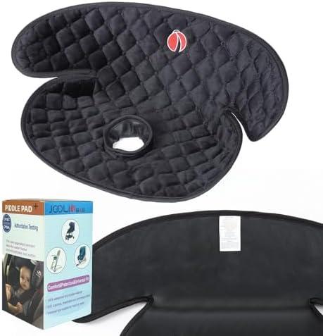 JOOLIO B&S Baby Piddle Pad Car Seat Liner,Potty Training car seat Protector with Waterproof Liner for Child Safety Car Seat Stroller and Dinner Chair,Machine Wash and Dry，Black