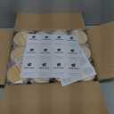 SHOWIN Thick Candle Jars for Making Candles 12 Pcs, 7 OZ Empty Jars with Wood Lids for Candle Making, Sample Container, Frosted Yellow