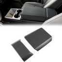 GearUp Center Console Armrest Cover Compatible with Tesla Cybertruck 2025 2024 2023(Matte Carbon Fiber)
