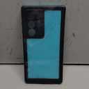 SURITCH for Samsung Galaxy S22 Ultra Clear Case 6.8" (Only), [Built-in Screen Protector] Full Body Protective Hard Shell+Soft TPU Phone Case for Samsung S22 Ultra -(Black Edge)