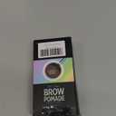 Eyebrow Stencils, Eye Brow Stencil Kits Waterproof Brow Stamp Perfect Eyebrows, Eyebrow Stamp Trio Kit with Sponge Applicator Long-Lasting for Women With 10PCS Eyebrow Shaping Kit, Dark Brown