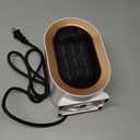 QQT Space heater, Portable PTC Ceramic Space Heater for Indoor Use, Quiet Desk Heater for Office, Energy-Saving Bathroom Heater, Tipping and Overheating Protection, Dumping Shutdown, White