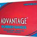 Alliance Rubber 26625 Advantage Rubber Bands Size #62, 1 lb Box Contains Approx. 450 Bands (2 1/2" x 1/4", Natural Crepe),Beige