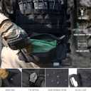 WYNEX Tactical Dump Drop Pouch, Dangler Pouch Utility Tool Pack Sub Abdominal Carrying Bag EDC Pocket Organizer Accessories for Plate Carrier Chest Rig