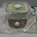 FOVNOT Ice Cube Tray, Press Ice Cube Trays Double Layer 48 Gride Ice Cube Mold Easy Release Ice Cube Trays with Lid and Bin and Ice Scoop for Making Whiskey, Cocktail, Coffee