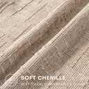 Decorative Throw Pillow Covers 20x20 Inch Set of 2, Soft Solid Farmhouse Chenille Couch Pillows, Spring Pillow Covers for Couch Sofa Bed Living Room Home Decor Pillowcase, Light Khaki