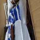 LED Snowman Family Christmas Outdoor Decoration, White Lighted Holiday Yard Display, Weather Resistant, 3-Piece Set with Scarves