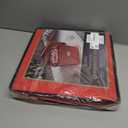 Zober Christmas Ornament Storage Box - Stores 64 Ornaments - Non-Woven, Tear- Proof Christmas Ornament Storage Containers - 3 Inch Cube Compartments - Red