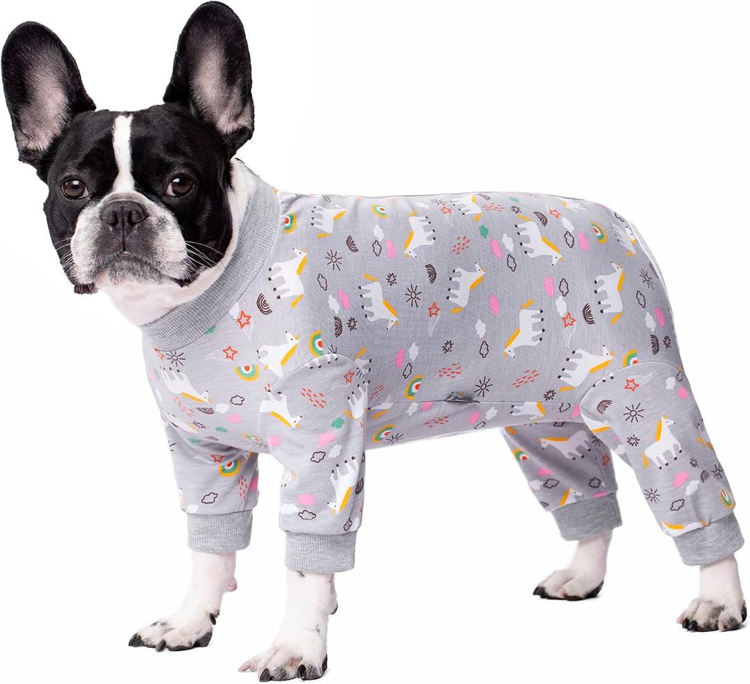 Dog Surgery Recovery Suit, Dog Onesie for Surgery Female Male Dogs, Dogs Pajamas Long Sleeve, Small Dogs Onesie, Abdominal Wound Bandages Surgical Suit, Cat Recovery Suit for Shedding Skin Disease 2XL