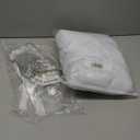 Akiky Canopy Bed Curtains with Light Princess Bed Canopy Scarf for Full/Queen Metal Bed Frame,Wood Frame Bed-2 Panel Sheer Curtain(Full/Queen,White)