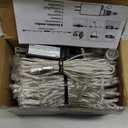 LJLNION 300 LED String Lights Outdoor Indoor, Extra Long 98.5FT Super Bright Christmas Lights, 8 Lighting Modes, Plug in Waterproof Fairy Lights for Holiday Wedding Party Bedroom Decorations ( White)