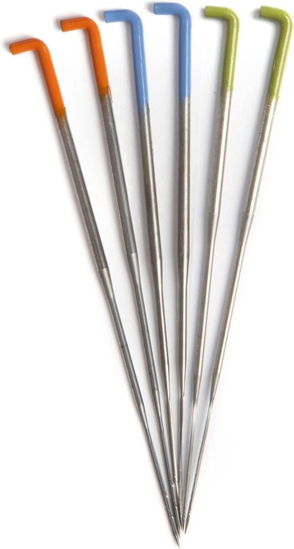 Precision Wool Felting Needles - Needle Felting Tools, German Made - High Carbon Steel Felting Needles - Needle Felting Kit Beginner - Color Coded - Gauges 36 Star -38 Star and 40 Spiral - Pack of 6 (Sampler (2/ea))