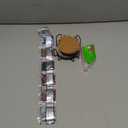 10 Pcs Christmas Ball Diamond Art Coasters DIY Red and Green Snowflake Elk Christmas Diamond Painting Coasters 5d Full Rhinestone Xmas Art Set for Adults Beginner