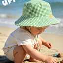 HONGTEYA Baby Sun Hat Toddler Boy Bucket Hat Kids Summer Beach Hat Wide Brim Sun Protection