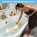 2 x 1PC Silk Gloves for Dry Brushing,Bath Glove Raw Silk Massage Gloves Ayurvedic Massage to Reduce Cellulite - Spa Quality Bathing Accessories for Skin Care & Lymphatic System Care (White)